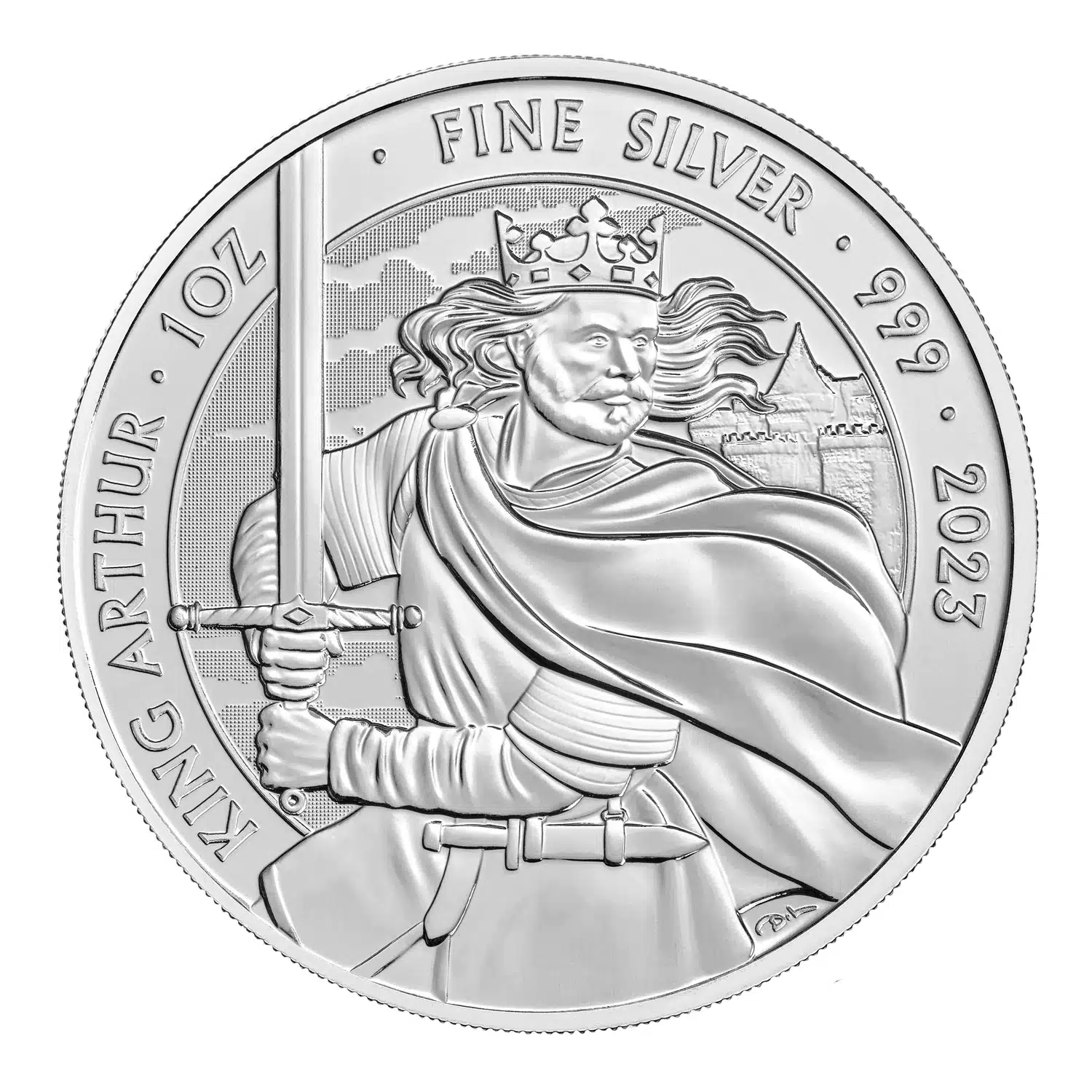 2023 King Arthur 1oz 999.9 Silver Bullion Coin Archer